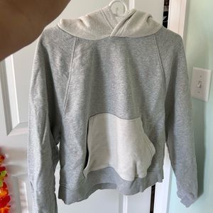 Aerie grey cropped hoodie